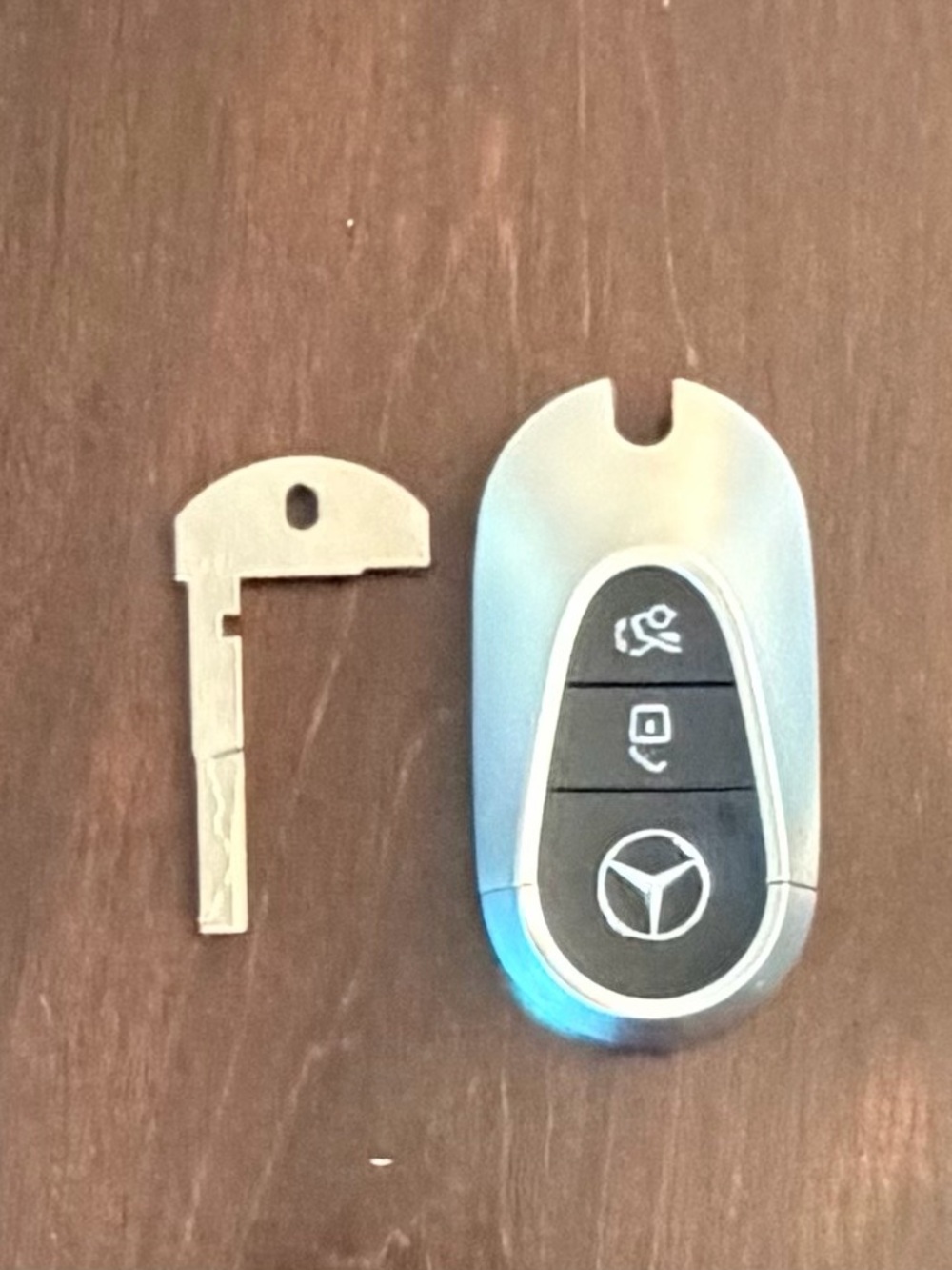 OEM Mercedes Benz Remote Fob + Key Insert - IYZ-MS5 - Matte Black  (SHP)